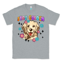 Heather Grey stay golden Classic Tee - MaliasSmallBusiness