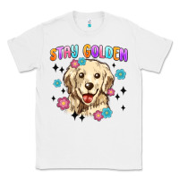 White stay golden Classic Tee - MaliasSmallBusiness