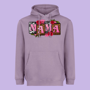 Mama With License Letters Mothers Day Heavyweight Hoodie Designed By Texasbilliewilder