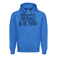 True Royal be kind Zipper Hoodie - Unal Design