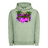 Pigment Oil Green summer night Urban Hoodie - NancyCooperArtShop