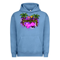 Pigment Pebble Blue summer night Urban Hoodie - NancyCooperArtShop
