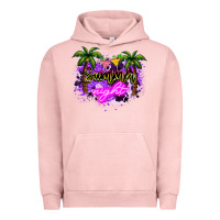 Pigment Salmon summer night Urban Hoodie - NancyCooperArtShop
