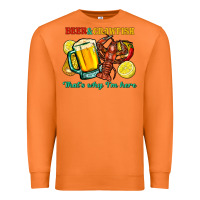 Carrot beer&crawfish that's why i'm here Premium Sweatshirt - FaDigitalArtStudio