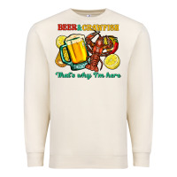 Sandshell beer&crawfish that's why i'm here Premium Sweatshirt - FaDigitalArtStudio