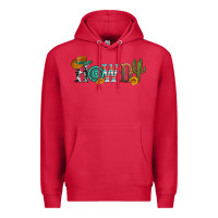 Cardinal howdy with cowboy hat and cactus Premium Hoodie - Artiststas