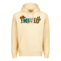 Pina Colada howdy with cowboy hat and cactus Premium Hoodie - Artiststas