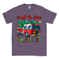 Lavender sound the alarm its christmas fire truck Classic Tee - MaliasSmallBusiness