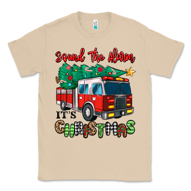 Sound The Alarm Its Christmas Fire Truck Classic Tee by MaliasSmallBusiness | Teevron