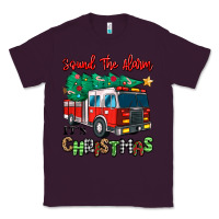 Plum sound the alarm its christmas fire truck Classic Tee - MaliasSmallBusiness