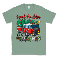 Sage sound the alarm its christmas fire truck Classic Tee - MaliasSmallBusiness