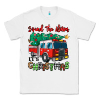 White sound the alarm its christmas fire truck Classic Tee - MaliasSmallBusiness