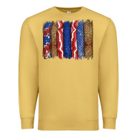 Antique Gold 4th of July brushstroke Premium Sweatshirt - CowGirlArtShop