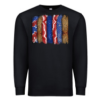 Black 4th of July brushstroke Premium Sweatshirt - CowGirlArtShop
