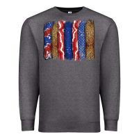Charcoal Heather 4th of July brushstroke Premium Sweatshirt - CowGirlArtShop