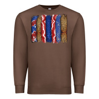 Chestnut 4th of July brushstroke Premium Sweatshirt - CowGirlArtShop