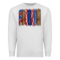 Oatmeal Heather 4th of July brushstroke Premium Sweatshirt - CowGirlArtShop