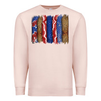 Pale Pink 4th of July brushstroke Premium Sweatshirt - CowGirlArtShop