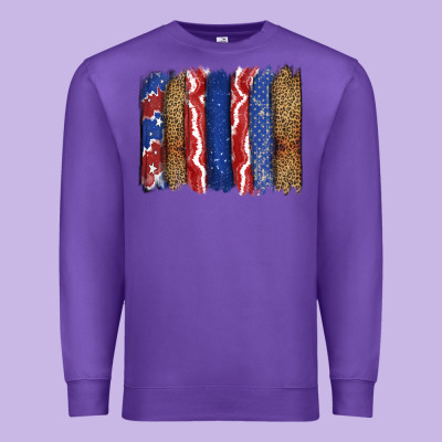 4th Of July Brushstroke Premium Sweatshirt Designed By Cowgirlartshop