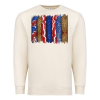 Sandshell 4th of July brushstroke Premium Sweatshirt - CowGirlArtShop