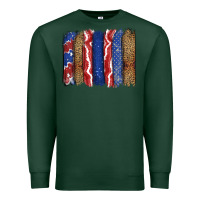Sports Green 4th of July brushstroke Premium Sweatshirt - CowGirlArtShop