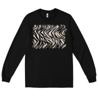 Black zebra pattern background Long Sleeve Tee - BarkalooDesign