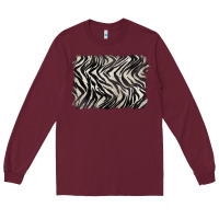 Burgundy zebra pattern background Long Sleeve Tee - BarkalooDesign
