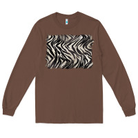 Chestnut zebra pattern background Long Sleeve Tee - BarkalooDesign