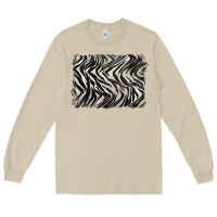 Mushroom zebra pattern background Long Sleeve Tee - BarkalooDesign