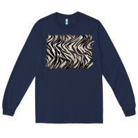 Navy zebra pattern background Long Sleeve Tee - BarkalooDesign