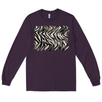 Plum zebra pattern background Long Sleeve Tee - BarkalooDesign
