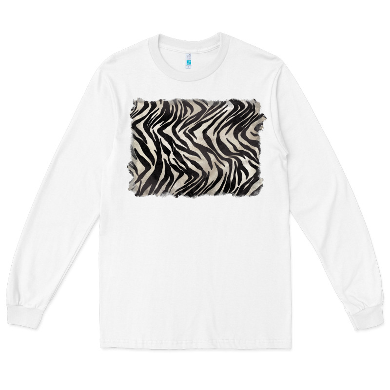 Zebra Pattern Background Long Sleeve Tee by BarkalooDesign | Teevron