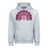 Heather Grey valentines day pink gemstones rainbow Urban Hoodie - Jasminsmagicworld