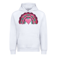 White valentines day pink gemstones rainbow Urban Hoodie - Jasminsmagicworld