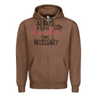 Chestnut always Zipper Hoodie - Unal Design