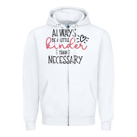 White always Zipper Hoodie - Unal Design