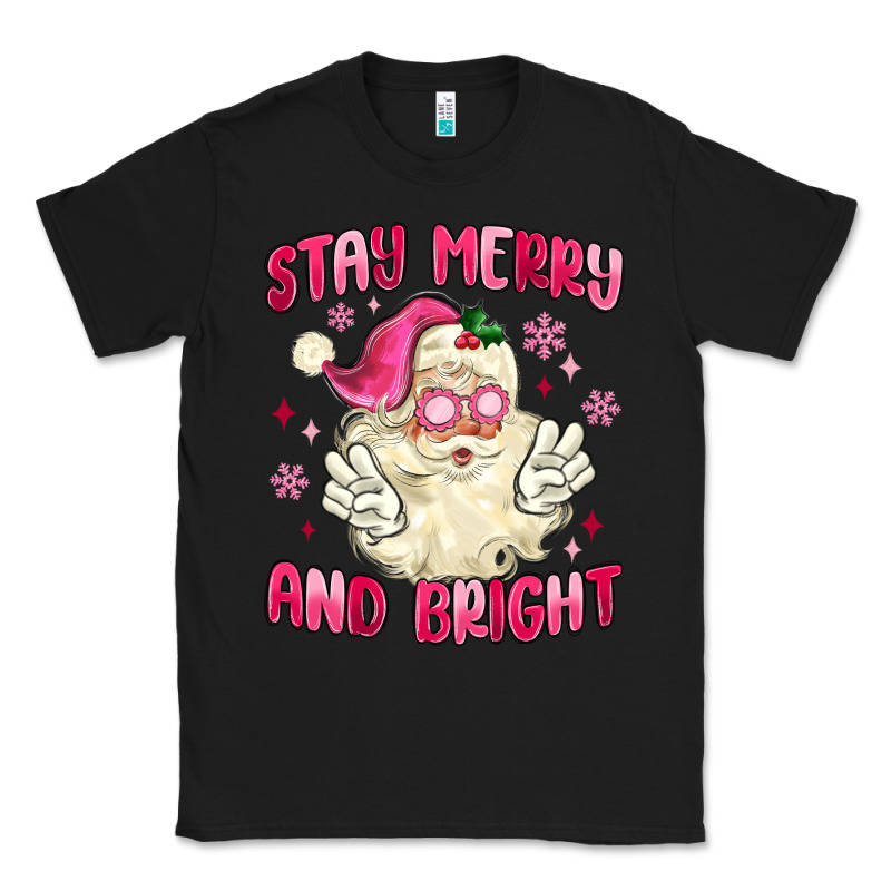 Stay Merry And Bright Classic Tee by MaliasSmallBusiness | Teevron