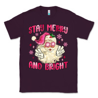 Plum stay merry and bright Classic Tee - MaliasSmallBusiness