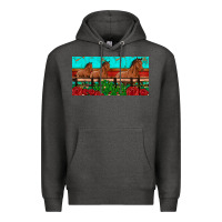 Charcoal Heather horses roses ann cactuses license plate Premium Hoodie - Artiststas