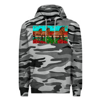 Slate Camo horses roses ann cactuses license plate Premium Hoodie - Artiststas