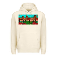 Tofu horses roses ann cactuses license plate Premium Hoodie - Artiststas