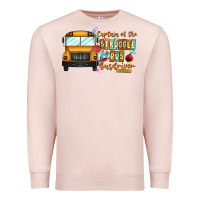 Pale Pink captain of struggle bus busdriver Premium Sweatshirt - CowhideDigitalArt