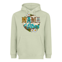 Matcha mama vibes with daisies Heavyweight Hoodie - texasbilliewilder