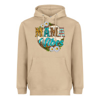 Mushroom mama vibes with daisies Heavyweight Hoodie - texasbilliewilder