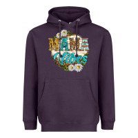 Mama Vibes With Daisies Heavyweight Hoodie | Teevron