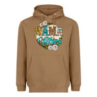Toasted Coconut mama vibes with daisies Heavyweight Hoodie - texasbilliewilder