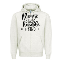 Oatmeal Heather kind Zipper Hoodie - Unal Design