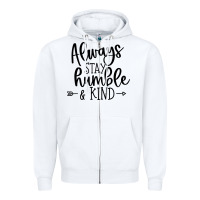 White kind Zipper Hoodie - Unal Design