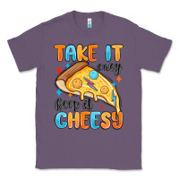 Lavender take it easy keep it cheesy Classic Tee - MaliasSmallBusiness