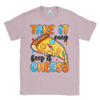 Lilac take it easy keep it cheesy Classic Tee - MaliasSmallBusiness